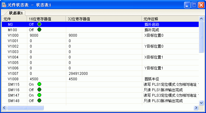 海為PLC 地址狀态監控